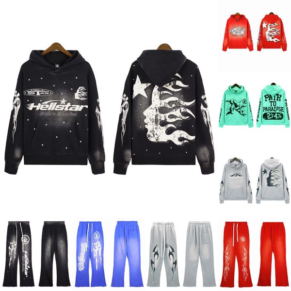 Hoodie Herren Womens Tracksuit Hoodies Designer für Männer Kapuzen-Sweatshirt American Retro Schlammdruck Old Sport Casual Lautsprecher Hosen Größe S-XL