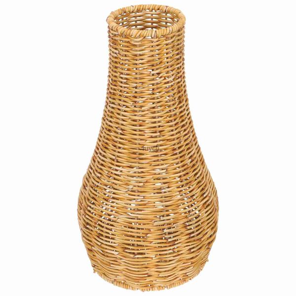 Vasi Imitazione Portavasi in rattan Decorazione floreale Contenitori intrecciati Terrario in plastica Cestino semplice YQ240117