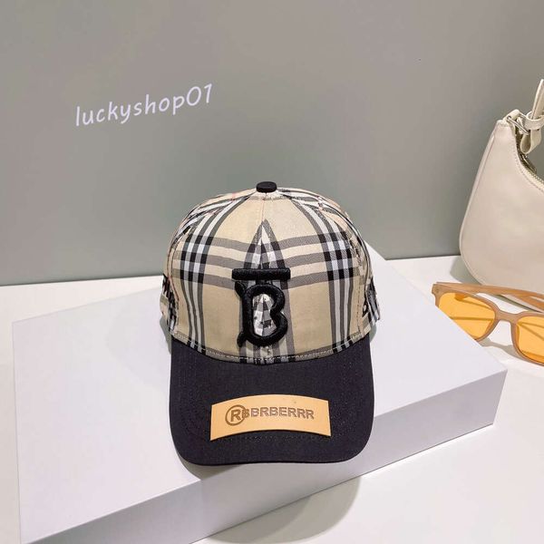 Burbrerys klasik tasarımcılar şapka beyzbol kapağı casquette sokak kapakları moda beyzbol kadın ve erkekler güneşlik şapkası spor topu kapaklar açık seyahat hediyesi1