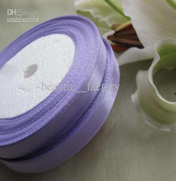 10 Rollen 38 Zoll, 10 mm, Lavendel-Satinband, Hochzeit, Party, Basteln, Nähen, Dekorationen, 1 Rolle 25 yds1131564