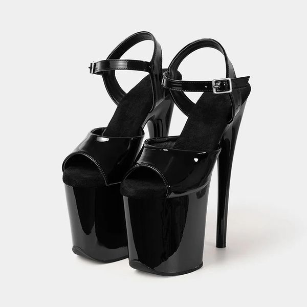 LAIJIANJINXIA/20 см/8 дюймов, модные сексуальные экзотические женские сандалии на высоком каблуке и платформе, вечерние туфли из искусственной кожи, обувь для танцев на пилоне HSS03 240116