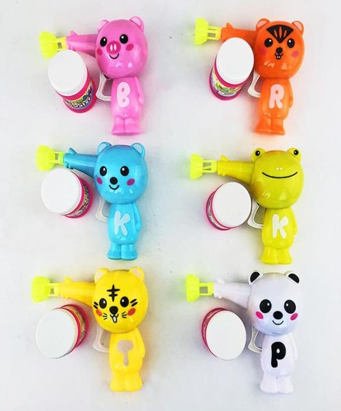 Ular açık çocuk oyuncakları sabun darbesi hayvan kabarcık silah çocuk karikatür model plastik oyuncaklar bebek hediyesi renkli su silahı6100985