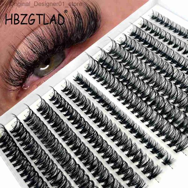 Cílios Postiços Cílios Individuais 30D / 40D Lash Clusters Extensões de Lash Misto Wispy Individual Cluster Eye Lashes C D Curl Cílios Extensão Q240117