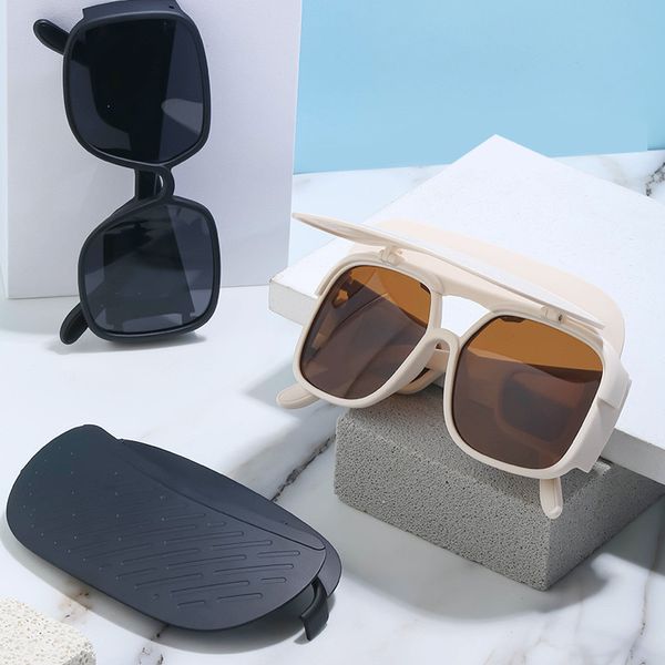 Occhiali da sole da donna con montatura da sole con visiera protettiva per un facile trasporto degli occhiali da sole