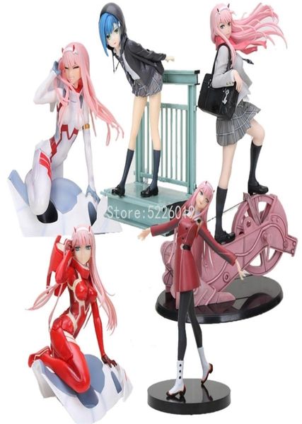 28cm DARLING in the FRANXX Anime Figura Zero Two 02 Action Ichigo Modelo colecionável brinquedos 2205206645262