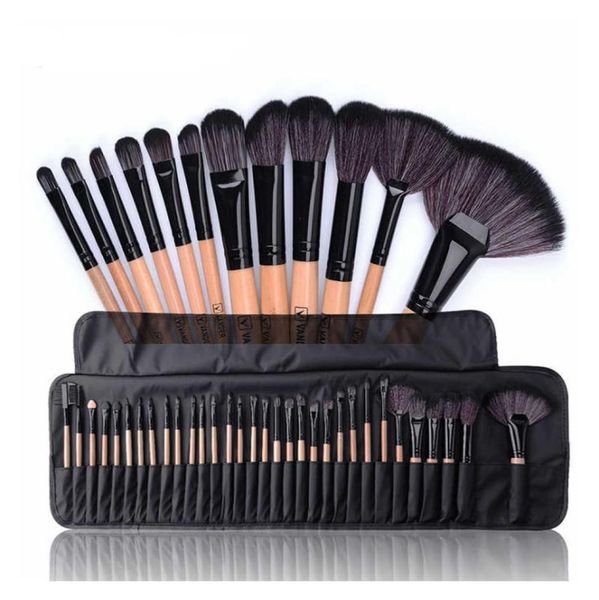 32-teiliges professionelles Make-up-Pinsel-Set, Make-up-Puderpinsel, Pinceaux Maquillage, Beauty Cosmetic Tools Kit, Lidschatten-Lippenpinsel-Tasche, C2575205