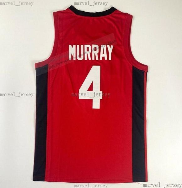 Barato New Jamal Murray 4 Equipe Canadá Basquete Jerseys Costuradas Nome Personalizado Números Homens Mulheres Juventude XS5XL6553684