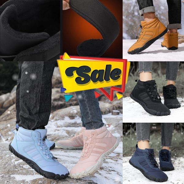 Marca de inverno dos homens botas táticas à prova dwaterproof água tênis de couro quente sapatos de neve botas de trabalho ao ar livre homem caminhadas botas tamanho grande