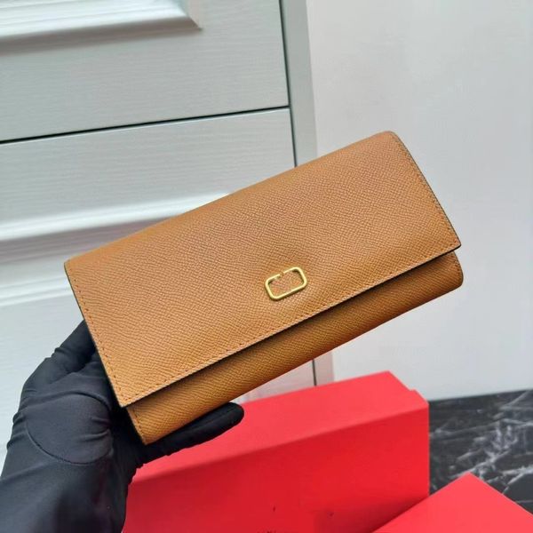 portafoglio di design da donna porta carte di credito di lusso Portafogli in pelle cuir Borse moda Hardware oro Portamonete Zippy