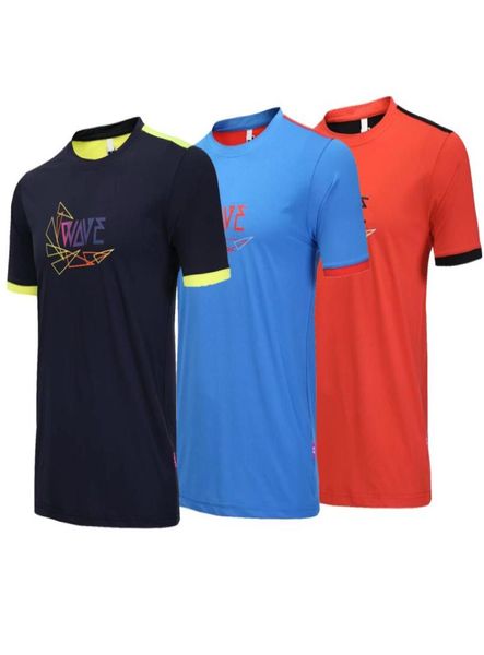 Nuovo abbigliamento sportivo da ping pong da uomo039s camicia da ping pong colletto tondo maniche corte asciugatura rapida e traspirante4331471