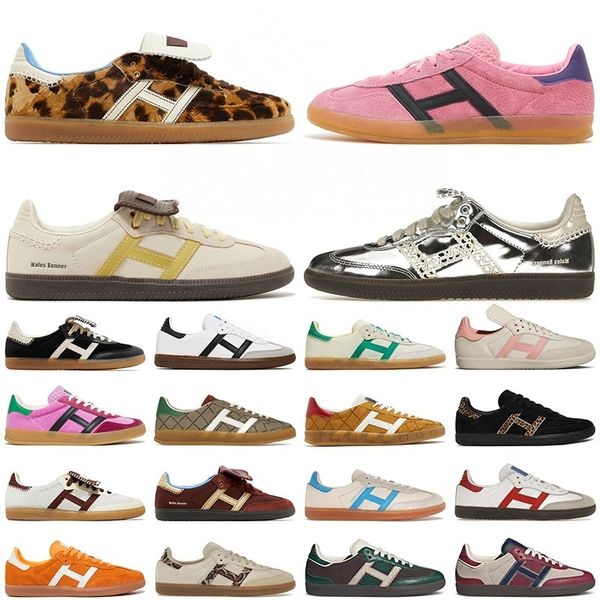 Wales Bonner Leopard Pony Campus 00er Designer Freizeitschuhe Pharrell Vegan White Fox Black Gum Red Trainers Gazelle Pink Cream Green Plateau Sneakers Sambaity