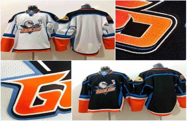 Uomo Ducks San Diego Gulls Maglie Hockey su ghiaccio AHL Maglia vuota Home Bianco traspirante Tutto cucito vintage2090774