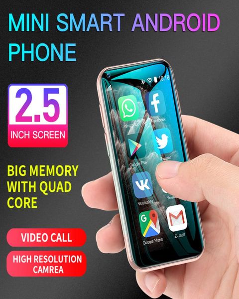 Son Android Cep Telefonları Mini Akıllı Telefonlar Çift SIM QUDCORE Cep Telefonu Öğrencileri Dokunmatik Ekran 3G Akıllı Telefon HD Kamera Cep Telefonu 9680829