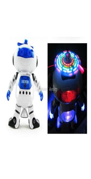 Novos brinquedos eletrônicos de dança robert com música e iluminação presente para crianças modelo de brinquedo espaço robô dança creative6915858