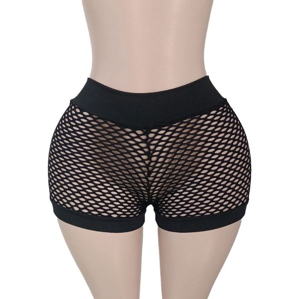 Damen-Shorts für Damen, ausgehöhlte Mesh-Pole-Dance-Shorts