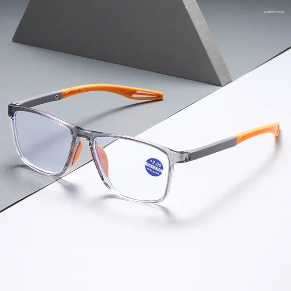 Occhiali da sole Anti-luce blu Occhiali da lettura Ultraleggeri TR90 Sport Presbiopia Occhiali da vista Donna Uomo Far Sight Occhiali ottici Diottrie