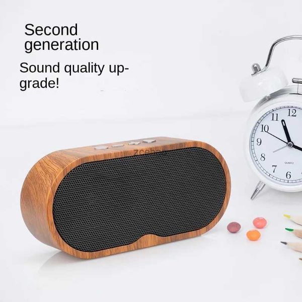 Regallautsprecher Sound Box F3 Holzmaserung Bluetooth-Lautsprecher Vintage Mini Card Kreatives tragbares Soundsystem Bluetooth-Lautsprecher Soundbar Bocina