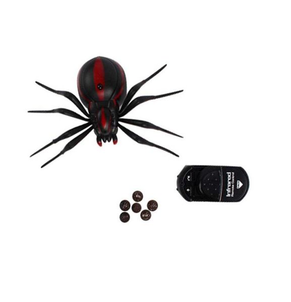 Realista falso aranha assustador brinquedo de controle remoto rc aranha brincadeira natal presente do feriado modelo q08232010003