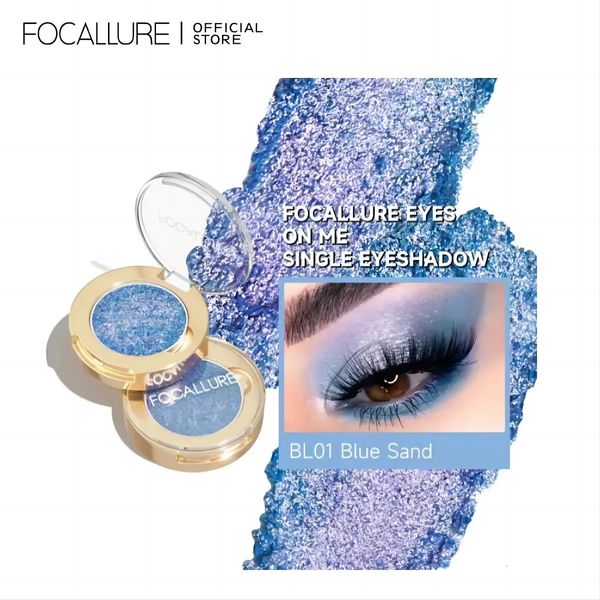 FOCALLURE Glitter Eyeshadow Palette Camaleão Monocromático Metálico Brilhante Pigmento Shimmer Sombra de Olho Pó Mulheres Maquiagem Cosméticos 240116