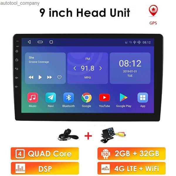 Новое обновление автомобильной стереосистемы 2DIN 9 дюймов 2G + 16G для Android 9,0 Bluetooth WIFI GPS Nav Quad Core Радио Видео MP5-плеер Автомобильный мультимедийный плеер