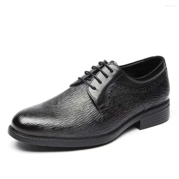 Scarpe eleganti Shachi Scarpe da uomo nere in pelle di daino Business Leisure British Light Male Froaml Wedding