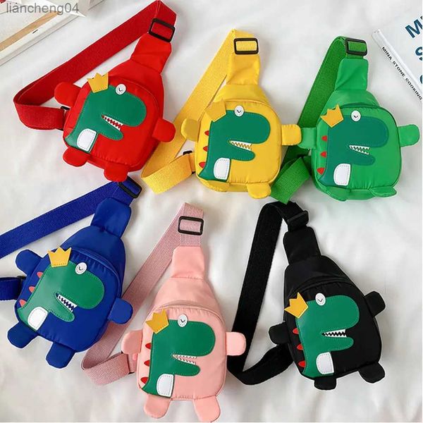 Borse Borse a tracolla per bambini in cartone animato Zaino da viaggio per bambini all'aperto Borse per bambini Mini borsa a tracolla unisex per dinosauro 3-6 anni