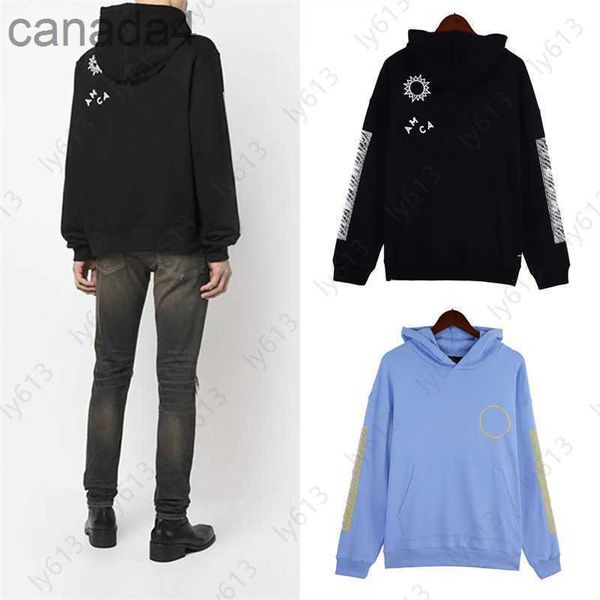 Felpe con cappuccio firmate Donna Uomo Felpa con cappuccio Pullover Felpa Maglione American High Street Retro Coppia Modelli Tinta unita Cotone stampato per uomo NYA7