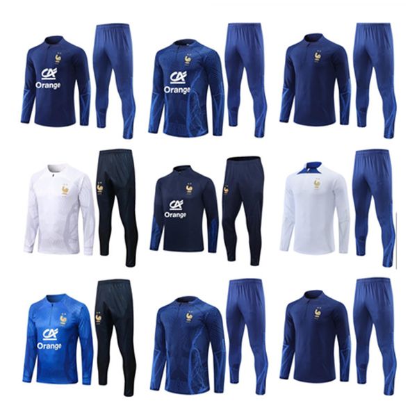 23 24 French Mens Kids Tracksuit Football 2023 2024 French Mens Tracksuits Top Qualitt Training Soccer Allenamento Sception Jogging