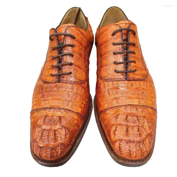 Vestido de chegada Crocodilo Tianxin Shoes Men Men Seath Formal Brown Leather 166