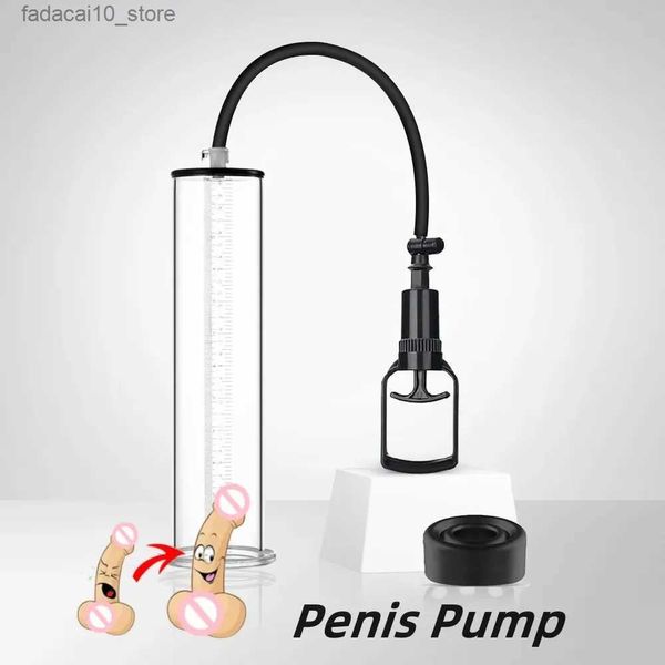 Altri articoli di bellezza per la salute Pompa per pene acrilica Ingrandimento manuale del pene per vuoto per uomo Ingrandimento del pene Estensore del pene Adulti Q240117