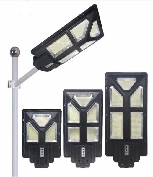 LED Solar Street Işık PIR Sensör Su Geçirmez IP65 300W 400W 500W LED Taşıma Hafta Işık ışığı Dış Bahçe Yolu Pathwa2635499