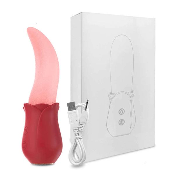 Sex Toys Massager Potente lingua leccata vibratore rosa femminile 10 modalità g spot stimolatore del clitoride capezzolo mini clitoride per le donne Prodotti per adulti