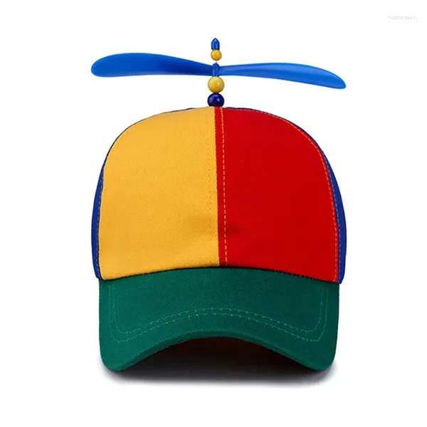 Top Caps Varış Çocuk Beyzbol Kapağı Karikatür Erkek Kız Kızlar Yaz Güneş Şapkası Bambu Yahudi Hip Hop Patchwork Çocuklar Snapback Gorras H123