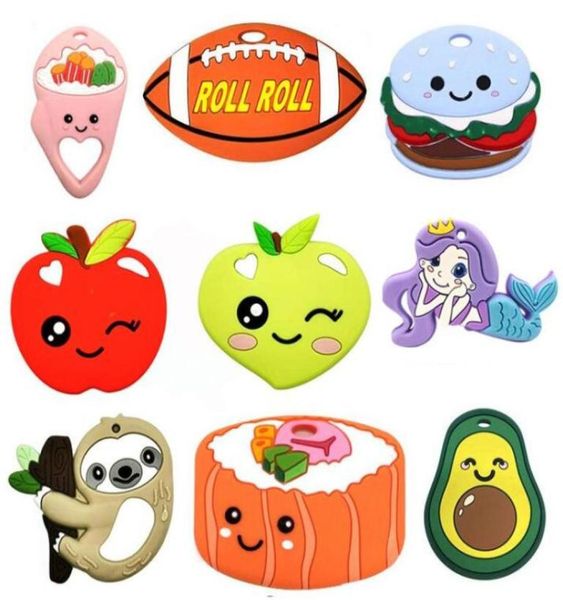 Mordedor de silicone para frutas, brinquedos para dentição de bebês, gel de sílica bpa, mastigar, cuidados dentários, presente para crianças 3477282