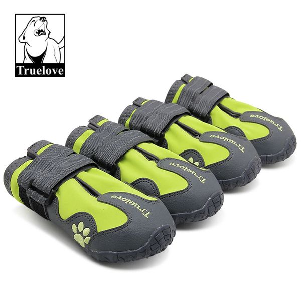 TRUE LOVE Dog Shoes Botas de chuva antiderrapantes impermeáveis com reflexivo TLS3961 240117