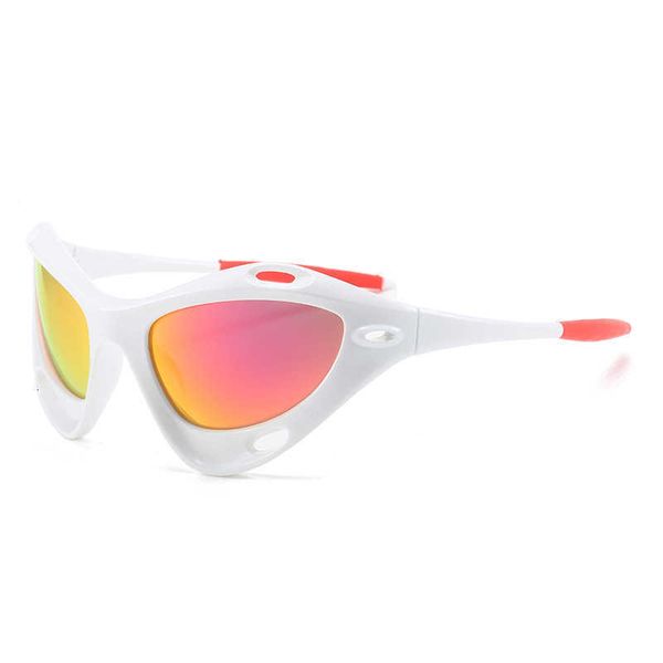Novos óculos de sol masculinos à prova de vento personalizados para mulheres y2k olho de gato esportes ao ar livre ciclismo moda