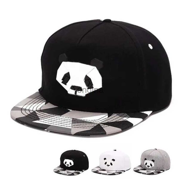 Top kapaklar moda bahar yaz severler beyzbol şapkası hip hop sokak dans kapakları erkek ms sevimli panda kauçuk snapback şapkalar spor boş zaman şapkaları yq240117