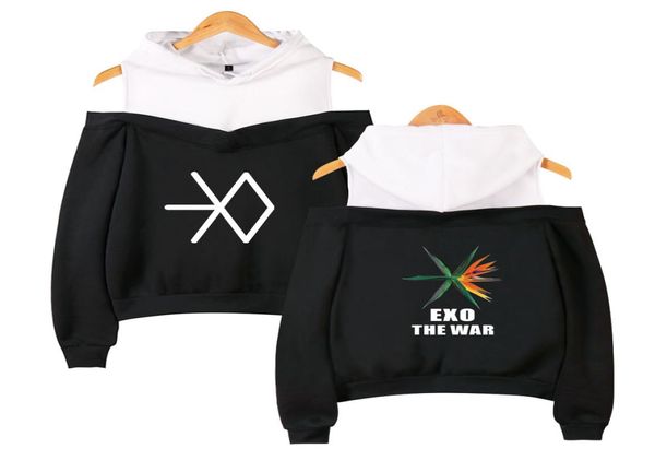 2018 Kpop EXO LU HAN SE HUN KAI EXO OVERDOSE Hoodies mulheres Harajuku Moda Moletons Casual Girl Sexy Pullovers Tops1202458