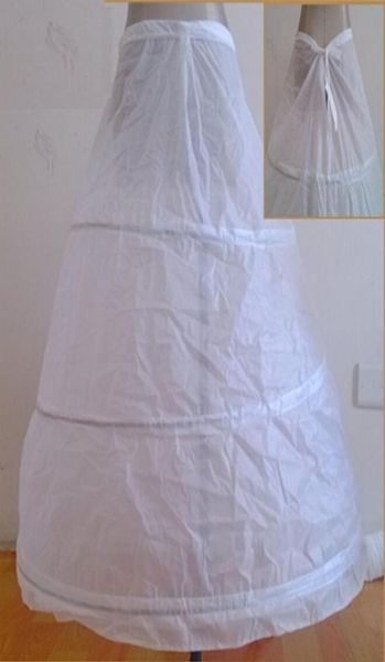 Barato branco 3 aros vestido de baile anáguas vestido de casamento tule underskirt uma linha anáguas 2015 vestido de baile acessórios petticoat re8046391