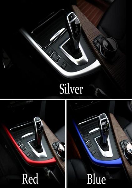 Painel de mudança de engrenagem do console central interno do carro tira decorativa capa guarnição adesivo acessórios automóveis para bmw 3 4 série 3gt f30 f31 f2069760