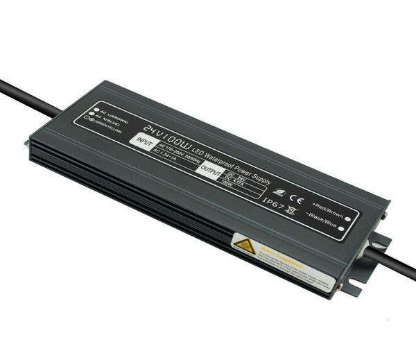 Светодиодный драйвер трансформатора адаптер питания AC110260V к DC12V24V 100 Вт водонепроницаемый электронный уличный IP67 светодиодная лента lamp8442714