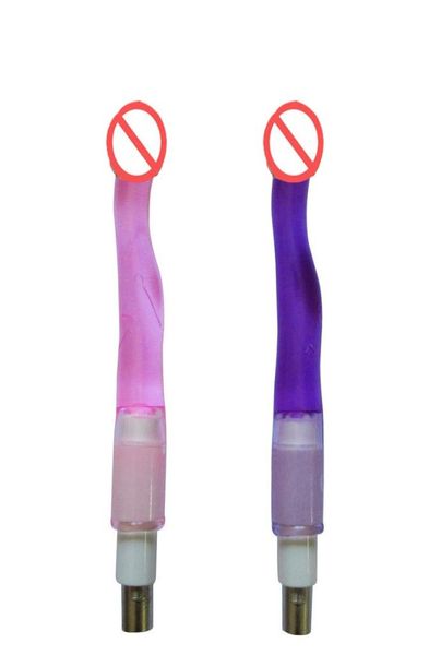 Accessori per macchine del sesso C18 Gspot Dildo anale Rosa Viola Masturbatore femminile opzionale4733261