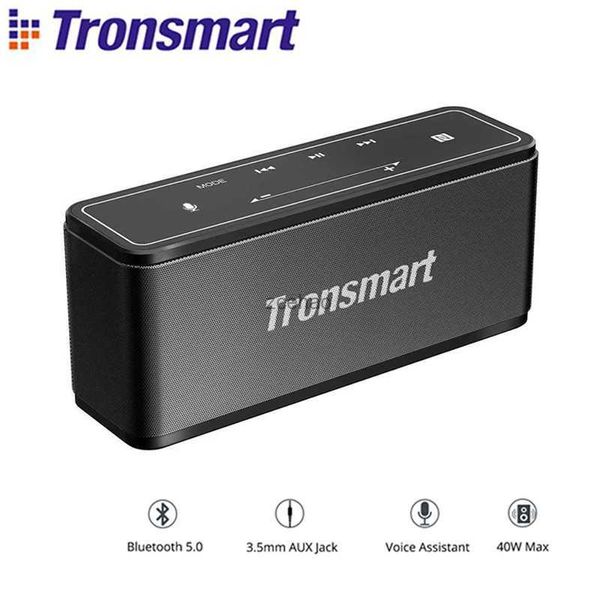 Altoparlanti da scaffale Altoparlante Bluetooth Tronsmart Mega Altoparlante portatile da 40 W con supporto soundbar Touch Control Assistente vocaleNFCMicroSD