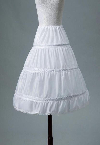 Weiße Kinder-Petticoats kurz für Blumenmädchenkleid, geschlitzt, Hochzeitszubehör, Mädchen-Kind-Krinoline-Unterrock6021390