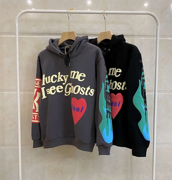 Designer Hoodie Única Fonte de Mercadorias da Europa e América Hip Hop Impressão em Relevo Graffiti Hip Hop Instagram Forro de Casal Masculino e Feminino