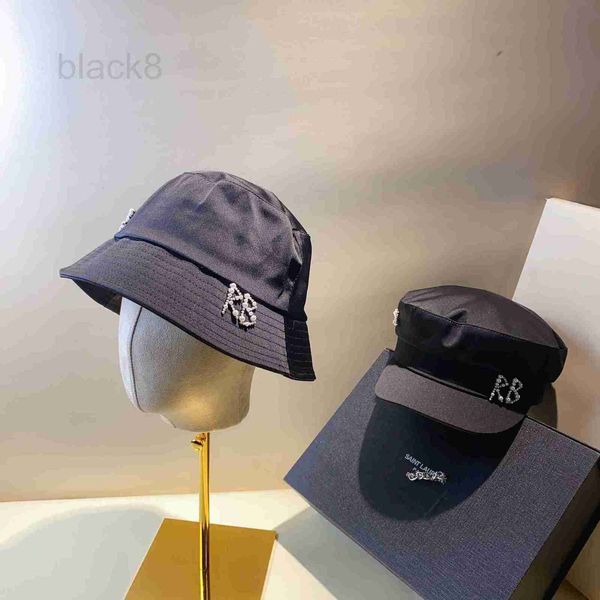 Newsboy chapéus designer pérola etiqueta ácido acético imitação de seda pescador chapéu moda outono simples pote chapéu ao ar livre versátil chapéu da marinha tendência JULC