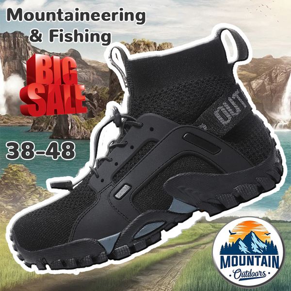 Scarpe firmate per l'esterno Scarpe da montagna da uomo Breath Mans Scarpe da trekking antiscivolo Scarpe da ginnastica da allenamento resistenti all'usura trainer runner Casual