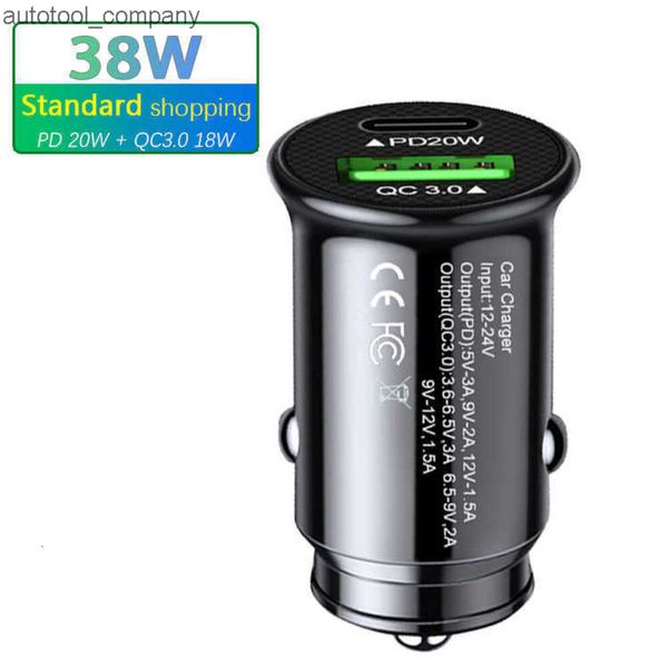 Neues 5A USB ROXGOCT Autoladegerät Quick Charge QC3.0 Typ C Handy PD 38W Schnellladeadapter für iPhone Huawei Xiaomi Samsung