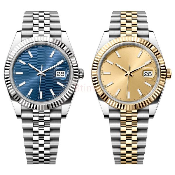 36/41mm Top Luxury Mens Watch Designer Relógios de Alta Qualidade Moda Cerâmica Bezel 2813 Movimento Automático Novo SS Mecânico para Homens Relógios de Pulso AAA Relógio Data Ouro