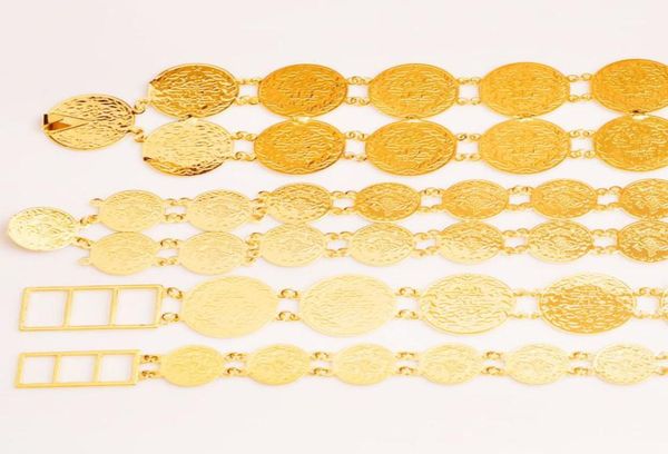 Anniyo 4 Stile Größe Bauchketten für Frauen Goldfarbe Türkische Münzen Gürtelschmuck Naher Osten Oman Irak Kurdische Münze 010701 T9346155